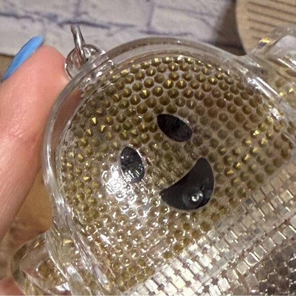 Bath and Body Works 2022 Halloween Gemstone Ghost Pocket* Bac Holder Keychain. - Picture 5 of 8